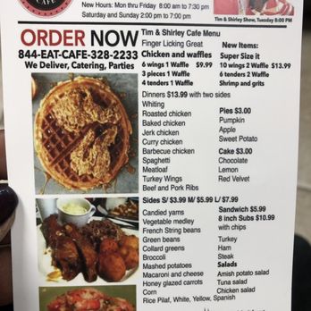 Tim & Shirley Cafe - Menu - Soul Food Near Me - Accokeek, Maryland Tim & Shirley Cafe - Menu - Soul Food Near Me - Accokeek, Maryland