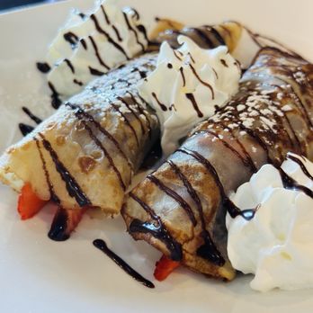 All About Cha - Yukon - Strawberry Nutella crepes - Desserts Near Me - Yukon, Oklahoma