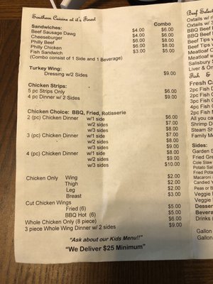 Menu photo 2 Calvin's Roasted Fish & Salads Augusta, GA Menu photo 2 Calvin's Roasted Fish & Salads Augusta, GA