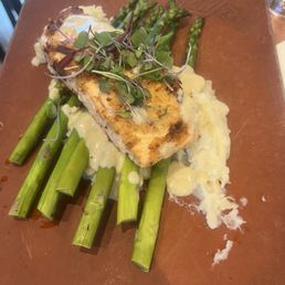 Pretzel crusted salmon