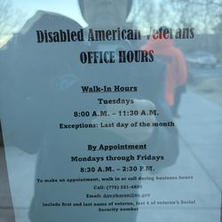 Disabled American Veterans - Office hours