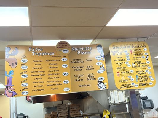 Menu photo 1 Bullwinkle's Pizza Parlor Juneau, AK Menu photo 1 Bullwinkle's Pizza Parlor Juneau, AK