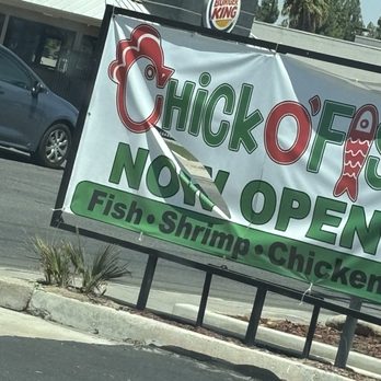 Chick O'Fish - Signage on White Lane - Seafood Near Me - Bakersfield, California