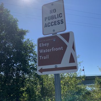 Ebey Waterfront Trail - Sign by the parking/park area. - Parks Near Me - Marysville, Washington Ebey Waterfront Trail - Sign by the parking/park area. - Parks Near Me - Marysville, Washington