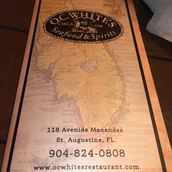 O. C. White's Restaurant - Seafood Near Me - St Augustine, Florida