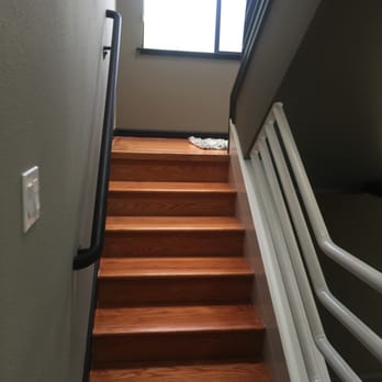 JB Painting - Apparently the right stair rail was not part of the same room as the left stair rail. It's an existential question, but the answer is it is. - Painters Near Me - Oakland, California JB Painting - Apparently the right stair rail was not part of the same room as the left stair rail. It's an existential question, but the answer is it is. - Painters Near Me - Oakland, California