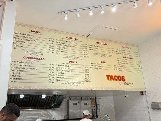 Menu photo 1 Tacos Del Barrio New York, NY Menu photo 1 Tacos Del Barrio New York, NY