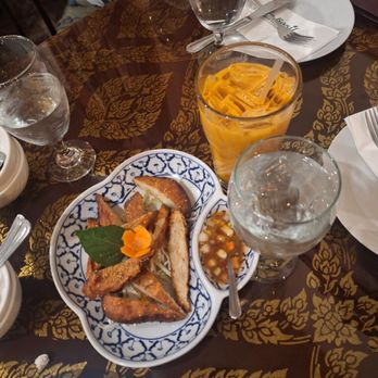 The Basil Restaurant - Shrimp toast and thai tea - Thai Near Me - Carson City, Nevada