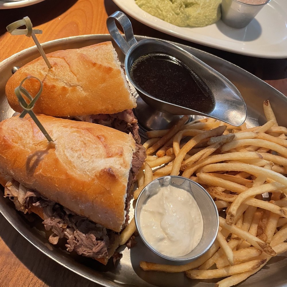 Corinne Austin - Prime Rib French Dip - New American Near Me - Austin, Texas Corinne Austin - Prime Rib French Dip - New American Near Me - Austin, Texas