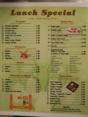 Menu photo 3 Sushi House Yulee, FL