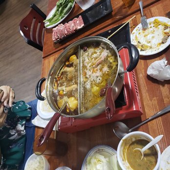 Dumpling House - Hot pot. Half spicey. Half mild. - Chinese Near Me - Muncie, Indiana