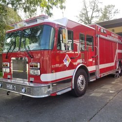 Ross Valley Fire Department - Marin county HM 1 in front of quarters