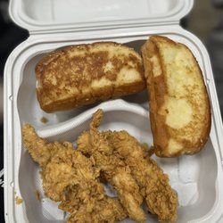 Raising Cane's Chicken Fingers - Box Combo with extra bread with butter on both sides and no fries!