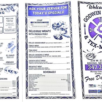 Godwin Coffee & Tex-Mex eats - Breakfast & Mexican grill - Coffee & Tea Near Me - The Bronx, New York