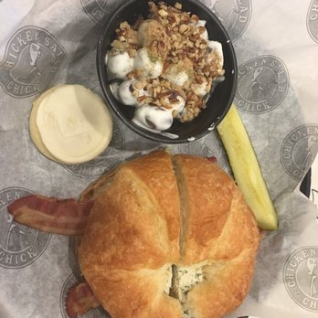 Chicken Salad Chick - Chicken BLT with basil chicken salad and side of grape salad - Sandwiches Near Me - Savannah, Georgia