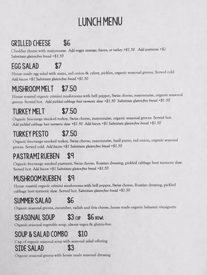 Menu photo 7 Retrograde Coffee Roasters Sebastopol, CA