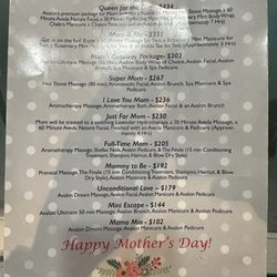 Avalon Day Spa & Salon - Mother's day packages?