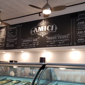 Amici Gelato & Caffe - Beautifully designed menu - Gelato Near Me - Asbury Park, New Jersey