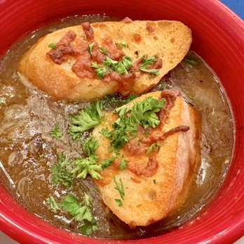 Riviera 89 - French Onion Soup Grated cheese & toast - Italian Near Me - Nocatee, Florida Riviera 89 - French Onion Soup Grated cheese & toast - Italian Near Me - Nocatee, Florida