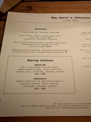 Menu photo 7 The Devil's Advocate Edinburgh, EDH Menu photo 7 The Devil's Advocate Edinburgh, EDH