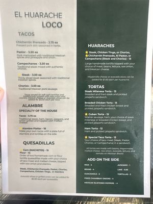 Menu photo 2 El Huarache Loco Anniston, AL