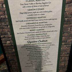 Kelley Square Pub - Drink menu