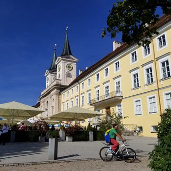 Bräustüberl Tegernsee - The monastery behind - German Near Me - Tegernsee, BY