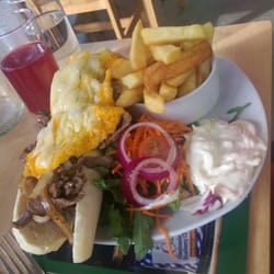 Castleton Farm Cafe - The Bruller baguette sandwich