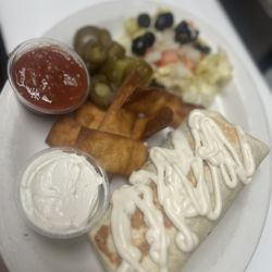 Dutch Mill Sports Club - Chicken smothered burrito