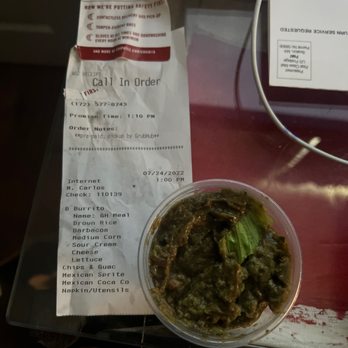 Chipotle Mexican Grill - This is once again guacamole that is expired , absolutely not edible. This can make someone sick and even maybe food poisoning!! - Fast Food Near Me - Haverhill, Massachusetts