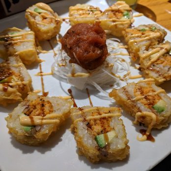 Fire Fish Sushi and More - White roll w/Spicy Tuna ball in the center, yum! - Sushi Bars Near Me - Temecula, California Fire Fish Sushi and More - White roll w/Spicy Tuna ball in the center, yum! - Sushi Bars Near Me - Temecula, California