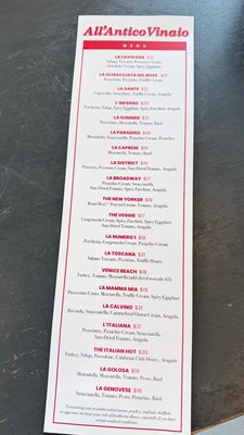 Menu photo 3 All’Antico Vinaio Los Angeles, CA