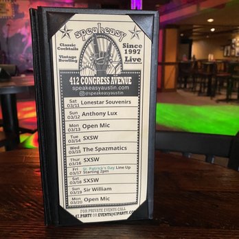 Speakeasy - Events calendar - Speakeasies Near Me - Austin, Texas Speakeasy - Events calendar - Speakeasies Near Me - Austin, Texas