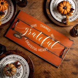 Pinspiration East Lyme - Large Rectangular Wooden Serving Tray