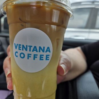 Ventana Coffee - Ginger honey turmeric latte with a shot - Coffee & Tea Near Me - Covina, California