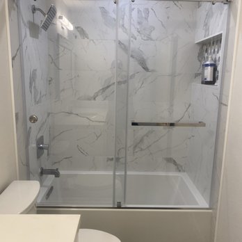 Shower Royale - Two way slider with chrome hardware. - Glass & Mirrors Near Me