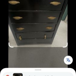 Vintage MCM waterfall dresser with original hardware