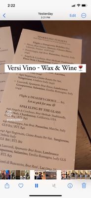 Menu photo 3 Versi Vino Maple Shade, NJ Menu photo 3 Versi Vino Maple Shade, NJ
