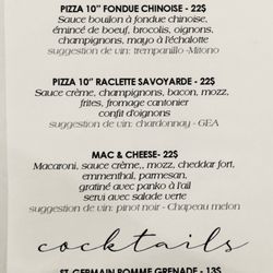 Specials menu 12/31/23