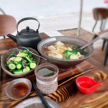Dumpling Home - Fresh Cucumber, Wonton Soup, chrysanthemum tea. - Dim Sum Near Me - San Francisco, California Dumpling Home - Fresh Cucumber, Wonton Soup, chrysanthemum tea. - Dim Sum Near Me - San Francisco, California