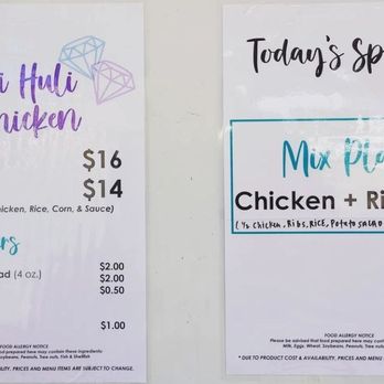 Diamond's Kitchen - Menu on Dec 10, 2022 - Food Trucks Near Me - Waipahu, Hawaii Diamond's Kitchen - Menu on Dec 10, 2022 - Food Trucks Near Me - Waipahu, Hawaii