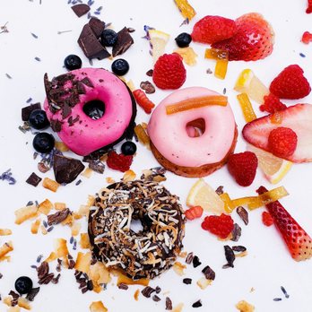 BlissBomb - Spring seasonal flavors: Blueberry Lavender, Pink Lemonade, Cacao Rum Coconut Cake - Donuts Near Me - New York, New York BlissBomb - Spring seasonal flavors: Blueberry Lavender, Pink Lemonade, Cacao Rum Coconut Cake - Donuts Near Me - New York, New York