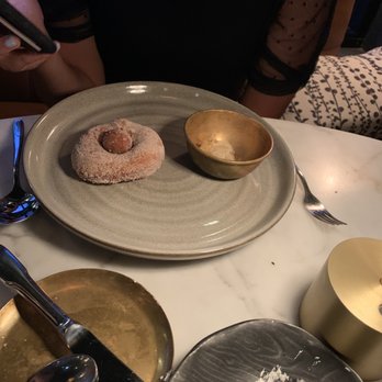 Bacchanalia - fourth course cider doughnut - New American Near Me - Atlanta, Georgia