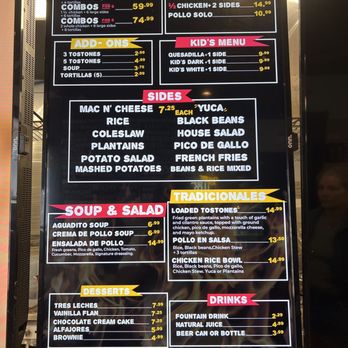 Mr. Pollo - Menu - Latin American Near Me - Pensacola, Florida