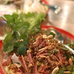 Louder Restaurant - Crispy rice salad