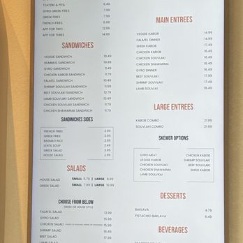 Zullee - Menu; more in printed menu also - Mediterranean Near Me - Nampa, Idaho