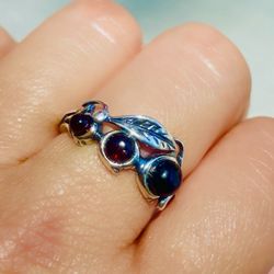 Shen's Gallery - Red amber in silver. They look like cherries!