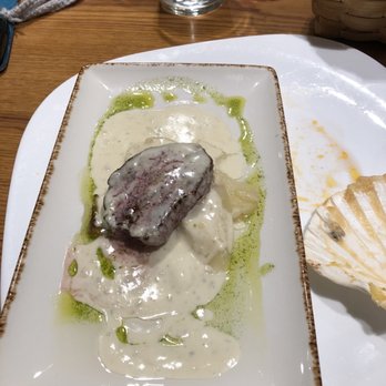 Aralar - Steak on potato in a Gorgonzola cheese sauce, fantastic - Basque Near Me - Donostia / San Sebastián, SS