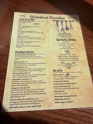 Menu photo 2 Kelly's Landing Greenville Junction, ME