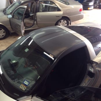 Brother Window Tint - Wrap Corvette hard top carbon fiber! - Car Stereo Installation Near Me - Austin, Texas